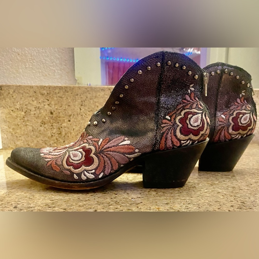 Old Gringo Womens Janely Black Cowboy  Western Boots Size 8 Medium (B)